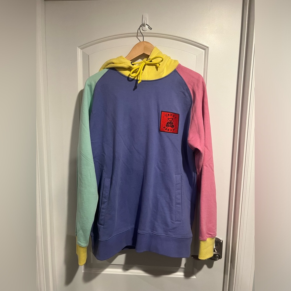 Teddy Fresh Classic Colorblock Hoodie Size Large